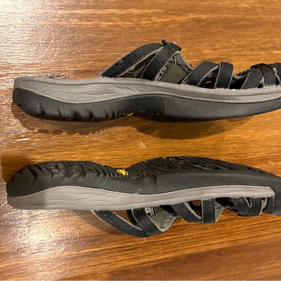 KEEN Sandals Women’s 8 Black Sport Hiking SlideSandal Adjustable Comfort Outdoor - Picture 4 of 8